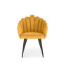 K410 krzesło musztardowy velvet